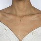 Collar inicial Letra A en Plata 925 con circonias