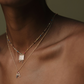 Collar inicial Letra A en Plata 925 con circonias