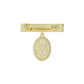 Pin Virgen de Guadalupe Plata 925 baño de Oro